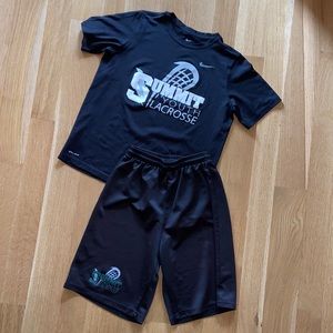 NIKE Lacrosse Team Uniform Set Dri-Fit Tee T-Shirt • Allison Athletics Shorts